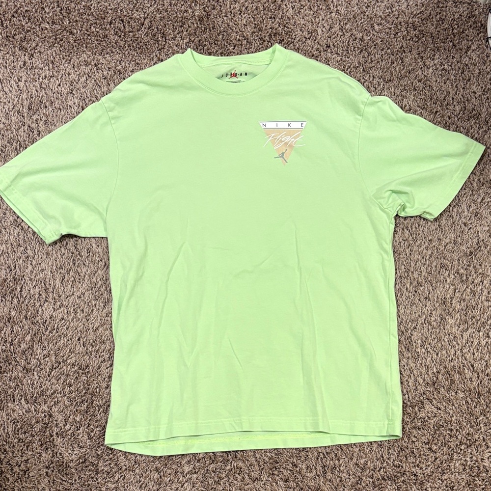 Nike Men's Neon Green Short Sleeve Graphic Tee